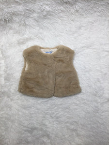 Tan Furry Vest
