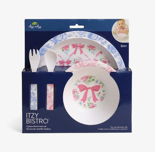 Itzy Bistro™ Toddler Dining Set – Ribbons & Roses (4-Piece)-190 Toys-Itzy Ritzy-Baby In Bloom