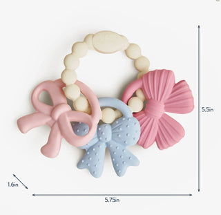 Itzy Trio™ | Multi-Textured Silicone Baby Teether & Sensory Toy-190 Toys-Itzy Ritzy-Baby In Bloom