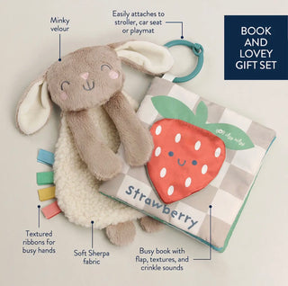 Itzy Ritzy Learn & Snuggle Gift Set - Sensory Book and Plush Lovey-190 Toys-Itzy Ritzy-Baby In Bloom