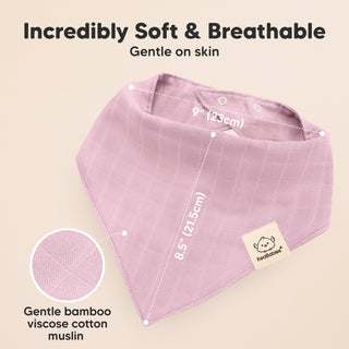 Lumi Muslin Baby Bibs 8 pack