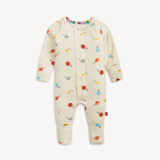 Little Baller Convertible Coverall-Distress-Magnetic Me-Baby In Bloom