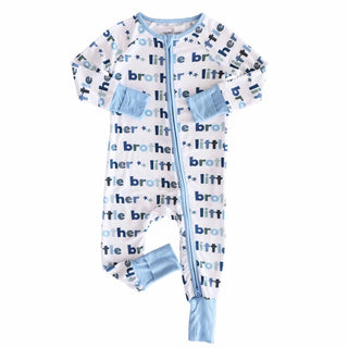 LIttle Brother Convertible Romper-110 Footie/pjs/coverall/gown-Caden Lane-Baby In Bloom