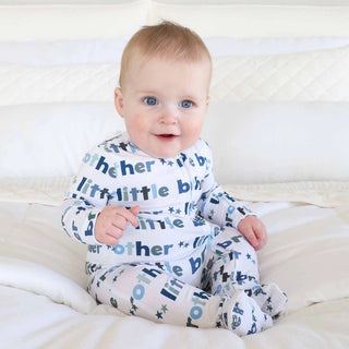 Little Brother Footie-110 Footie/pjs/coverall/gown-Caden Lane-Baby In Bloom