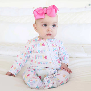 Little SIster Footie-110 Footie/pjs/coverall/gown-Caden Lane-Baby In Bloom