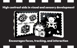 Look, Look, Baby! High Contrast Black & White Sensory Book – Newborn to 6 Months