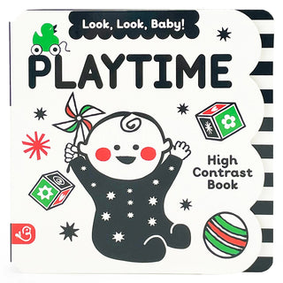 Look, Look, Baby! High Contrast Black & White Sensory Book – Newborn to 6 Months