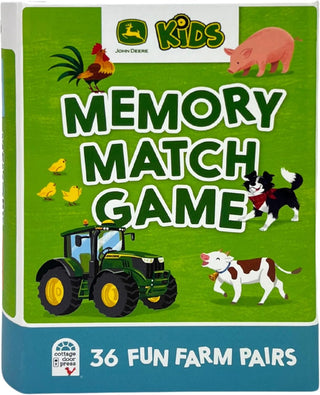 John Deere Kids Memory Match Game - 36 Durable Farm Pairs for Toddlers-180 Books-Cottage Door-Baby In Bloom