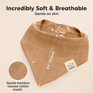 Lumi Muslin Baby Bibs 8 pack