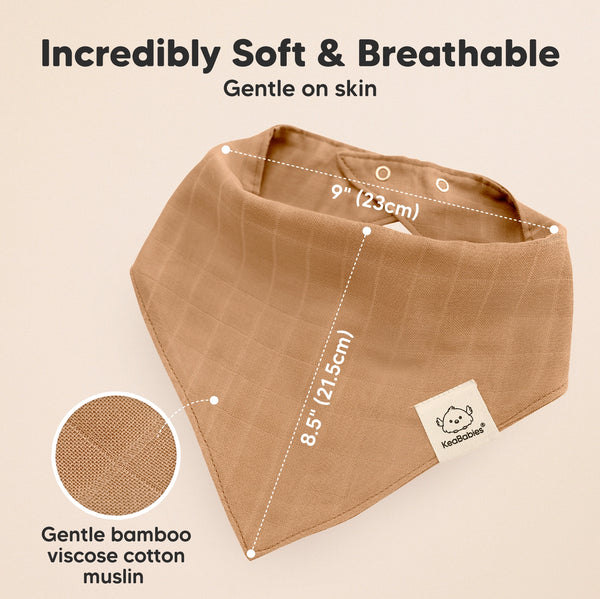 Lumi Muslin Baby Bibs 8 pack