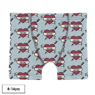Mom Tattoo Boys Boxer Briefs