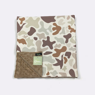 Muted Camo Minky Swaddle Blanket (29" x 43")