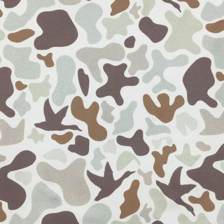 Neutral Muted Camo Knotted Baby Gown & Matching Hat Set-110 Footie/pjs/coverall/gown-Clover Cottage-Baby In Bloom