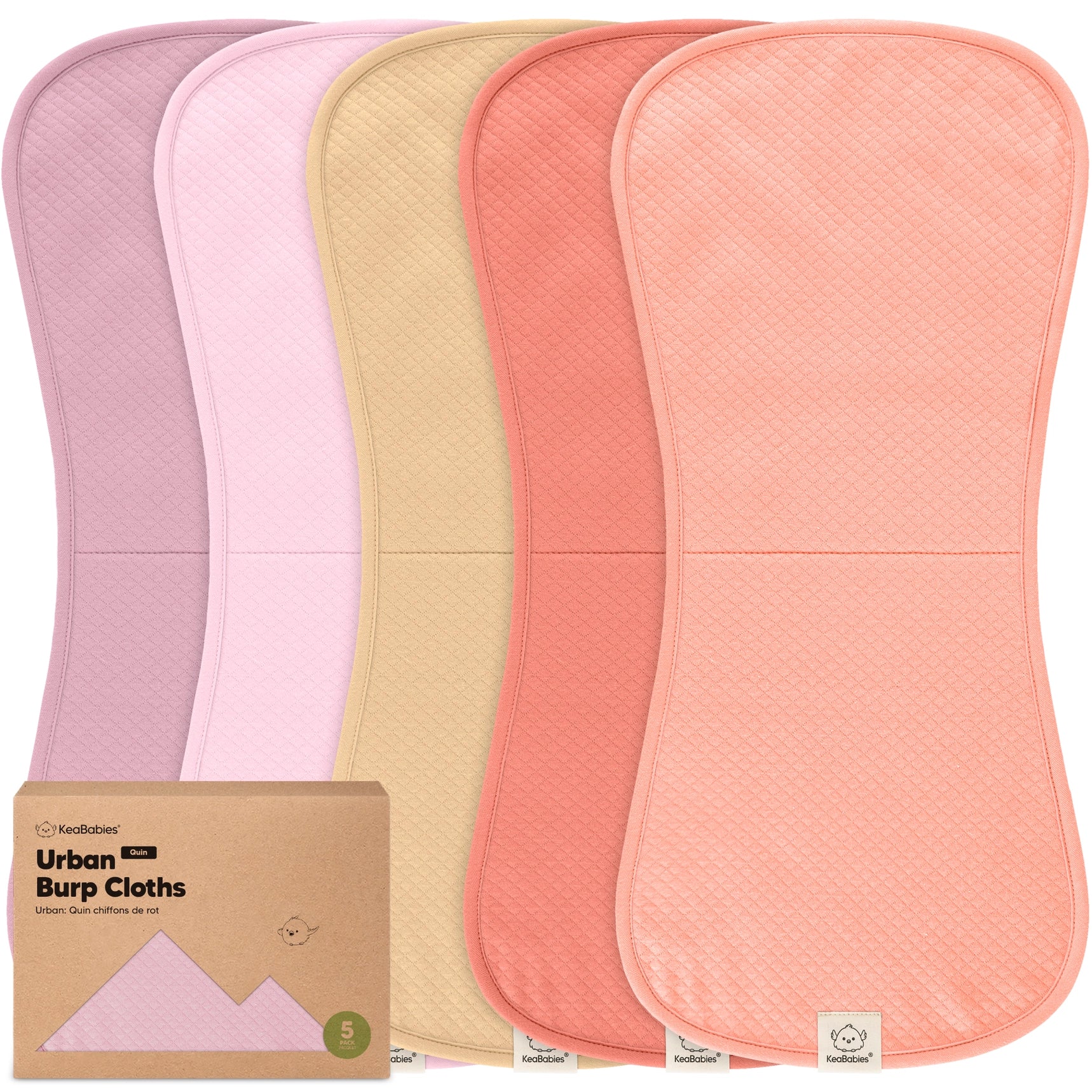 Quin Baby Burp Cloths 5 Pack