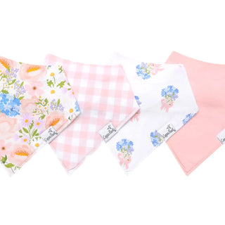 Copper Pearl "Penelope" Baby Bandana Bibs – 4-Pack Super Absorbent Drool Bibs-170 Baby Soft Gifts-Copper Pearl-Baby In Bloom