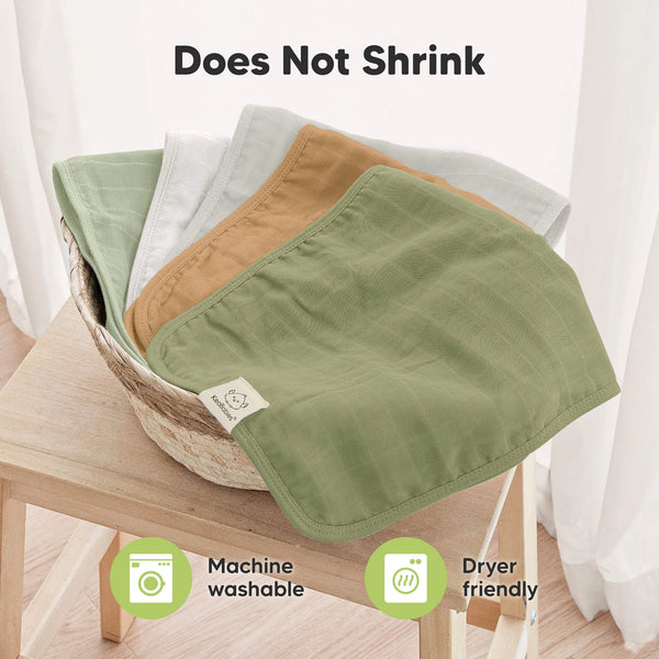 Lumi Muslin Burp Cloths 5 pack