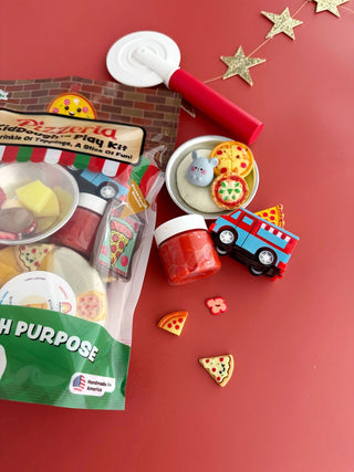 Pizzeria KidDough™ Sensory Play Kit | Non-Toxic Pizza Dough Set for Kids