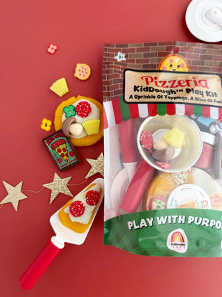 Pizzeria KidDough™ Sensory Play Kit | Non-Toxic Pizza Dough Set for Kids