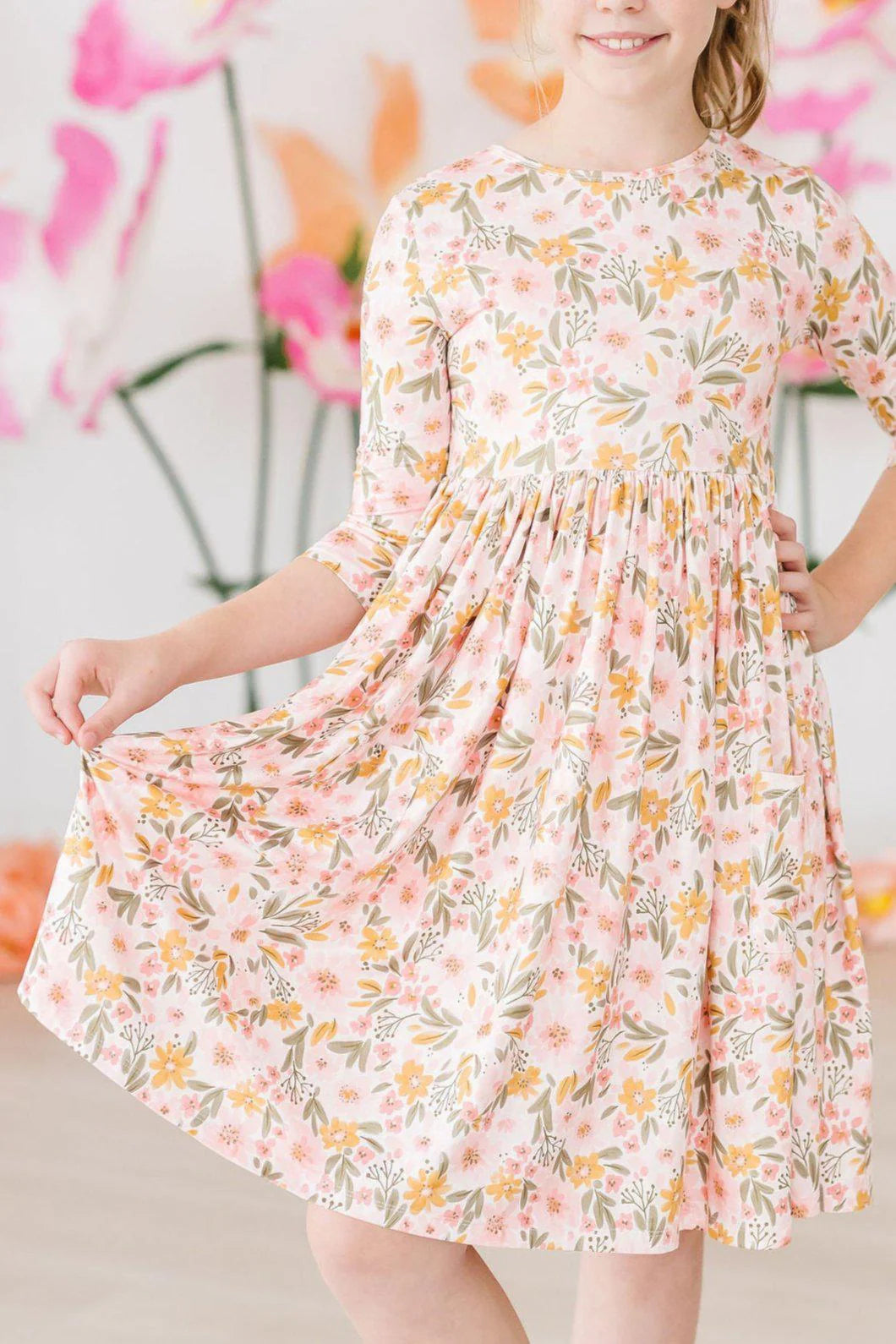 Pretty Peachy Fall Dress

