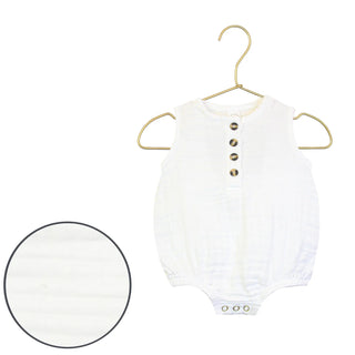 Bubble Romper, White