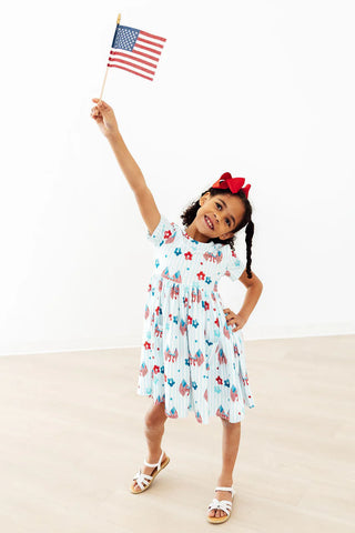 Patriotic Girls' Dress, 4th of July
