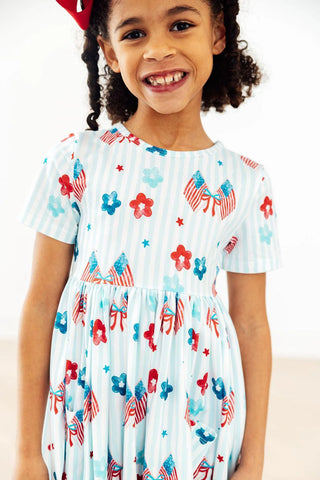 Patriotic Girls' Dress, 4th of July