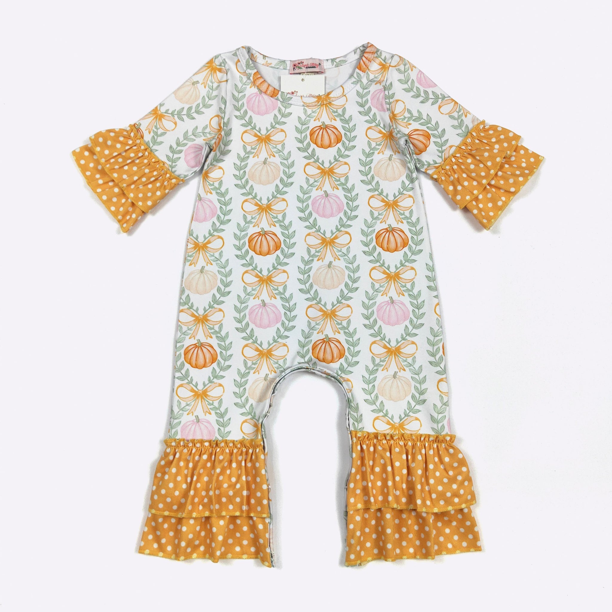 Pumpkin Coquette Romper