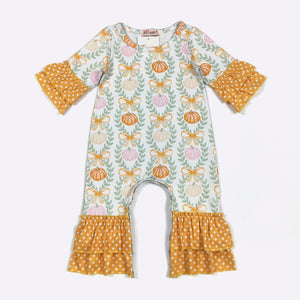 Pumpkin Coquette Romper
