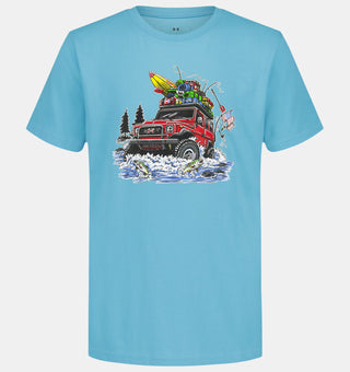 Under Armour Boys' River Run Graphic Performance Tee-130 Kids Tops-Under Armour-Baby In Bloom