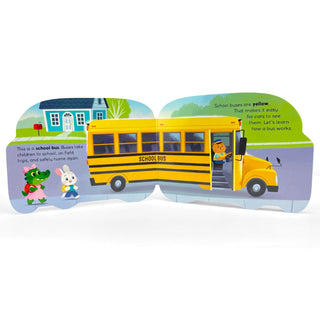 How a School Bus Works: Durable Shaped Board Book for Toddlers