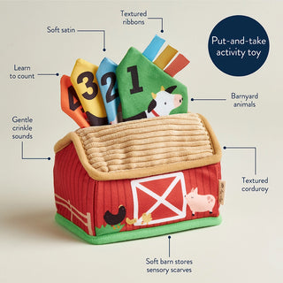 Itzy Sensory Scarves: Farm-Themed Baby Tissue Box Toy & Developmental Learning Kit-190 Toys-Itzy Ritzy-Baby In Bloom
