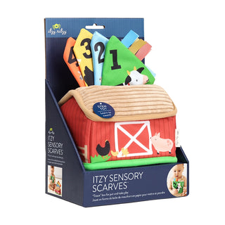 Itzy Sensory Scarves: Farm-Themed Baby Tissue Box Toy & Developmental Learning Kit-190 Toys-Itzy Ritzy-Baby In Bloom