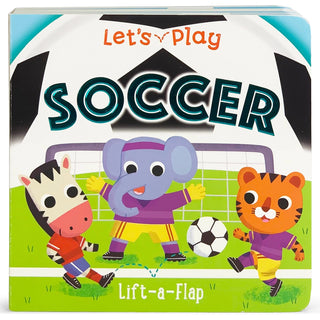 Let’s Play Soccer: Interactive Lift-a-Flap Sports Board Book for Toddlers-180 Books-Cottage Door-Baby In Bloom