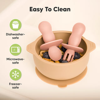 Mellow 4 Pack Silicone Spoon & Fork Set