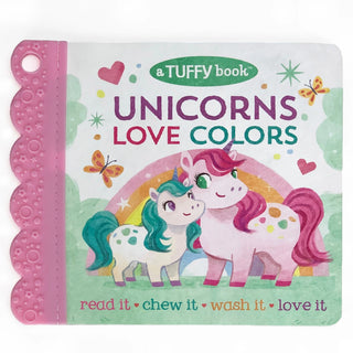 Unicorns Love Colors: Indestructible Washable Teether Book for Babies-180 Books-Cottage Door-Baby In Bloom