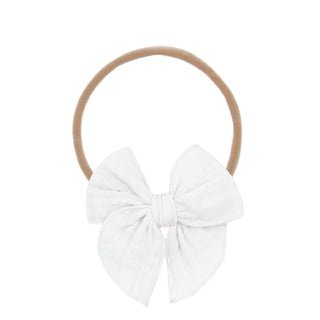 White Cloud muslin Heirloom Headband