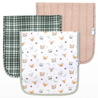 Copper Pearl Premium Burp Cloths - 3-Pack Large & Absorbent (Wilder)