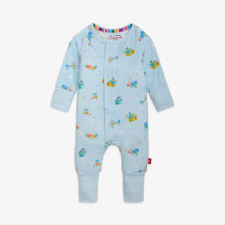 You Haul Convertible Coverall-110 Footie/pjs/coverall/gown-Magnetic Me-Baby In Bloom