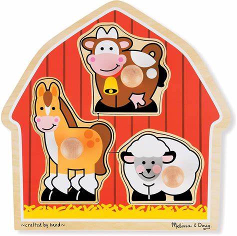 Jumbo Knob Puzzle Barnyard Animals