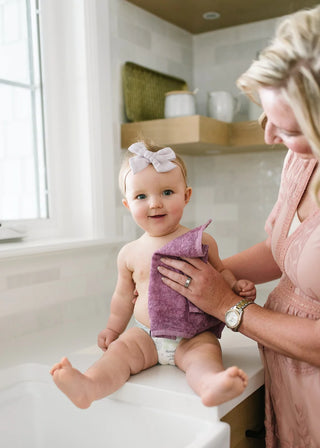 Lily Wash Cloth Purple