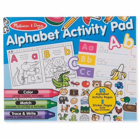 Alphabet Activity Coloring Pad