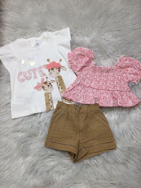 Caramel Linen Shorts